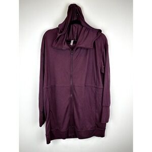 Pre-Loved Fabletics Leah Oversized Hoodie Plum size SML